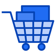 cart blue icon