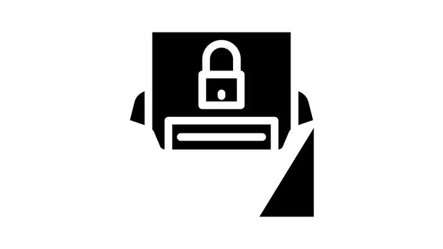 forgot password glyph icon animation
