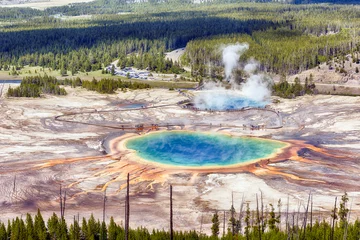 Gartenposter Grand Prismatic Spring in Yellowstone © Fyle