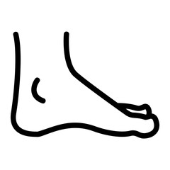 ankle line icon