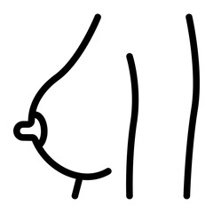 breast line icon