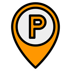 park filled outline icon