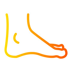 ankle gradient icon