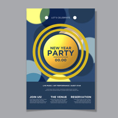 Fototapeta premium new year party poster