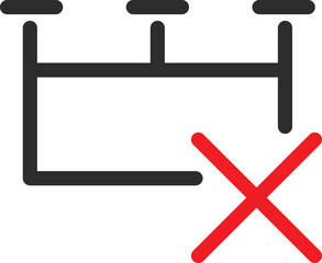 Reject List Vector Icon
