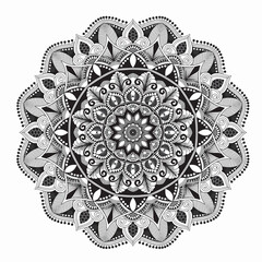 mandala art pattern simple basic line art for mandala coloring pages, 