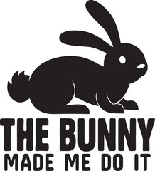 Bunny T-Shirt Design Bundle, Typography T-Shirt Design