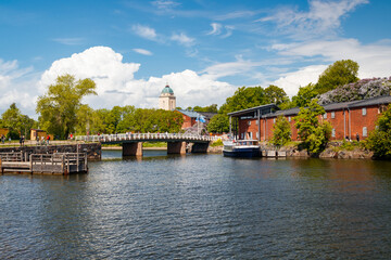 The Suomenlinna Fortress in summer day in Helsinki, Finland.