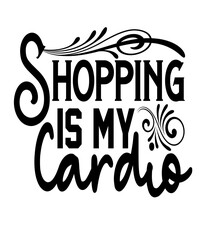 shopping is my cardio svg