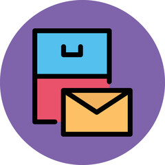 Message Box Vector Icon
