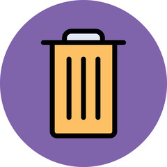 Recycle Bin Vector Icon
