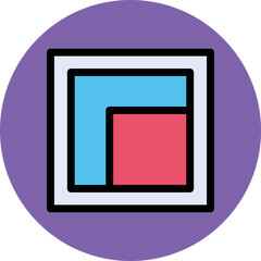 Square Shape Vector Icon 
