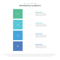 Vector modern shapes options infographic elements for business with icons template design