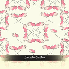 Seamless food pattern Vector  minimal Style.