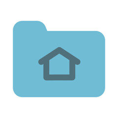 Folder Icon Solid Two Color