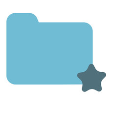 Folder Icon Solid Two Color