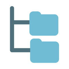 Folder Icon Solid Two Color