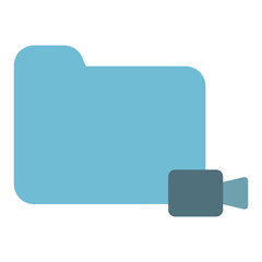 Folder Icon Solid Two Color