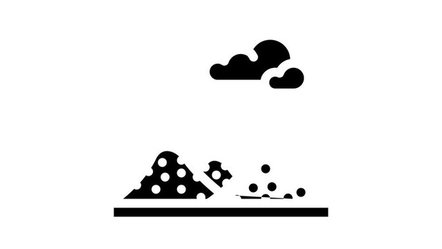 fleur de sel glyph icon animation