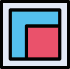 Square Shape Vector Icon 

