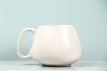 white mug mockup on a white background