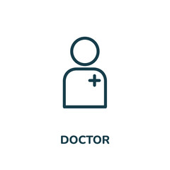doctor icon vector. doctor icon vector symbol illustration. modern simple vector icon for your design. medical icon vector