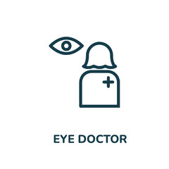 eye doctor icon vector. doctor icon vector symbol illustration. modern simple vector icon for your design. medical icon vector