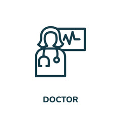 doctor icon vector. doctor icon vector symbol illustration. modern simple vector icon for your design. medical icon vector