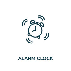 alarm clock icon vector. ringing alarm clock icon vector symbol illustration. modern simple vector icon for your design. ringing icon vector