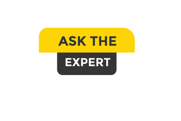 Ask the expert button web banner template Vector Illustration
