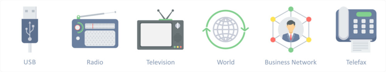 usb, radio, television, world