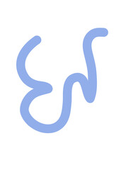 Squiggly Colourful Lines Transparent Doodle 