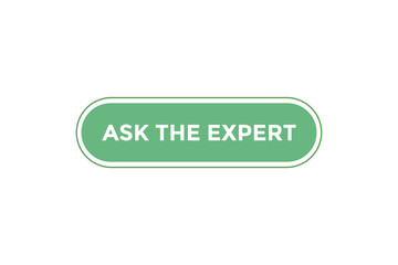 Ask the expert button web banner template Vector Illustration
