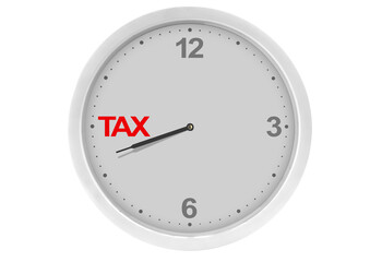 Clock countdown for taxes