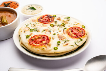 Uttapam or Uttappa or Oothapam is a healthy breakfast recipe from South Indian cuisine