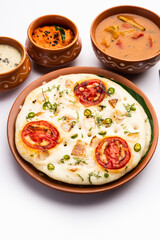 Uttapam or Uttappa or Oothapam is a healthy breakfast recipe from South Indian cuisine