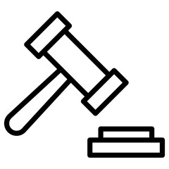 hammer law icon