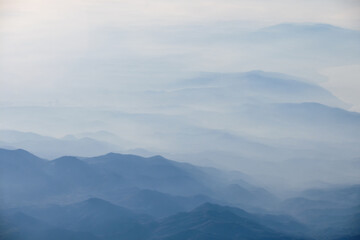 Clouds And Misty Mountains, Blue Tones