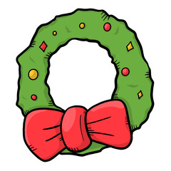 Decorations Christmas cartoon collection - element color clipart designed 
