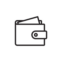 wallet icon design vector template