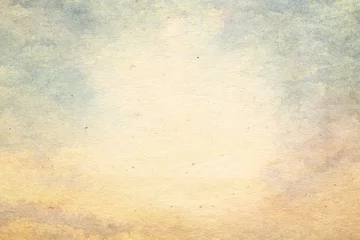Fotobehang vintage watercolor clouds © vlntn