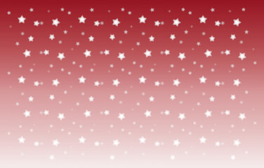 Various stars on a red gradient background - digital illustration.