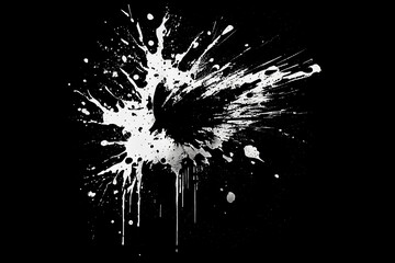 ink splatter on isolated background.  Generated AI