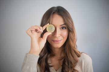 Person Holding Bitcoin Investment Cryptocurrency