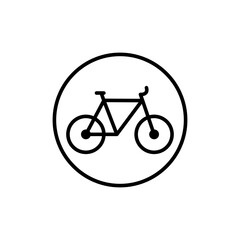 Bike icon vector flat style illustration