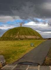 Thufa Hill and a cloudy sky, Reykjavik, Iceland