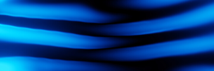 Blue and black abstract wave background.