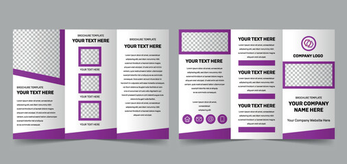 modern style brochure template, multiple pages for your business presentation