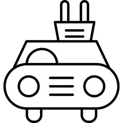 Electric Car Icon