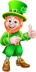 Leprechaun St Patricks Day Cartoon Character